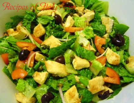 Chicken Salad with Olives and Capers Photo