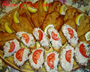 Fried Whiting Fillets with Tuna Crostini Photo