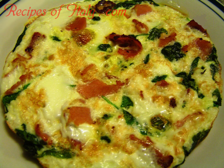 Frittata with Mixed Greens and Pancetta Photo