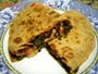 Piadina with Greens, Cheese and Pancetta Photo