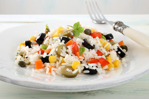 Rice Salad with Vegatables Photo