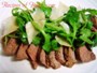 Sliced Steak with Arugula and Parmigiano Photo