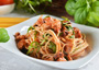 Spaghetti with Chicken Fra Diavolo and Mushroom Trifolati Photo