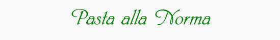 Pasta alla Norma Header