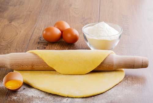Homemade Pasta for Cannelloni and Lasagna Photo