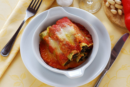 Meat and Spinach Cannelloni Photo