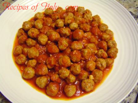 Small Meat Balls in Tomato Sauce Photo