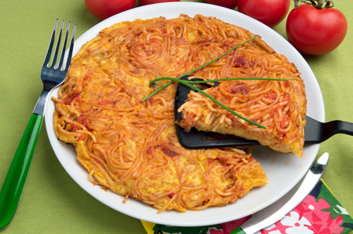 Spaghetti Frittata Photo