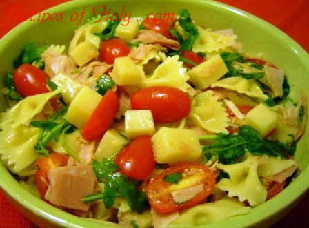 Summer Pasta Salad with Ham and Fontina Cheese Photo
